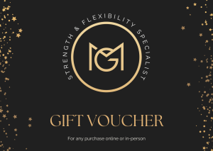 Gift voucher which includes MotionFitGlobal Logo