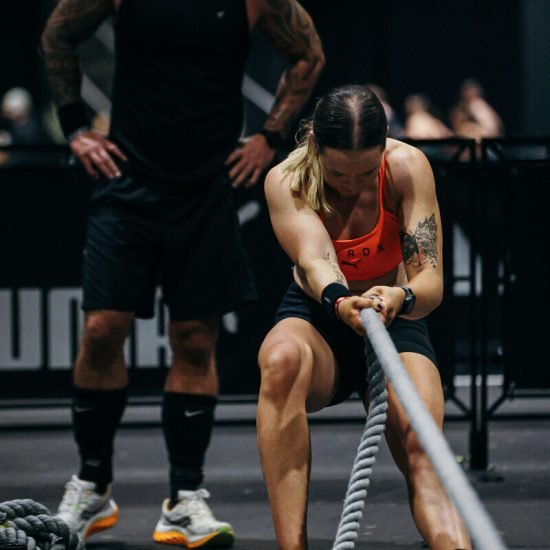 Sled pull 103kg